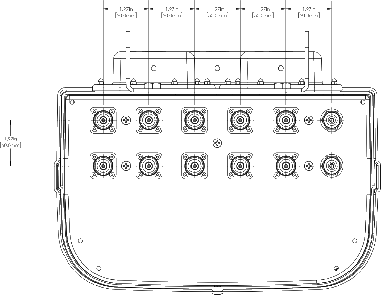 PI HBSA33RKU6B connector spacing
