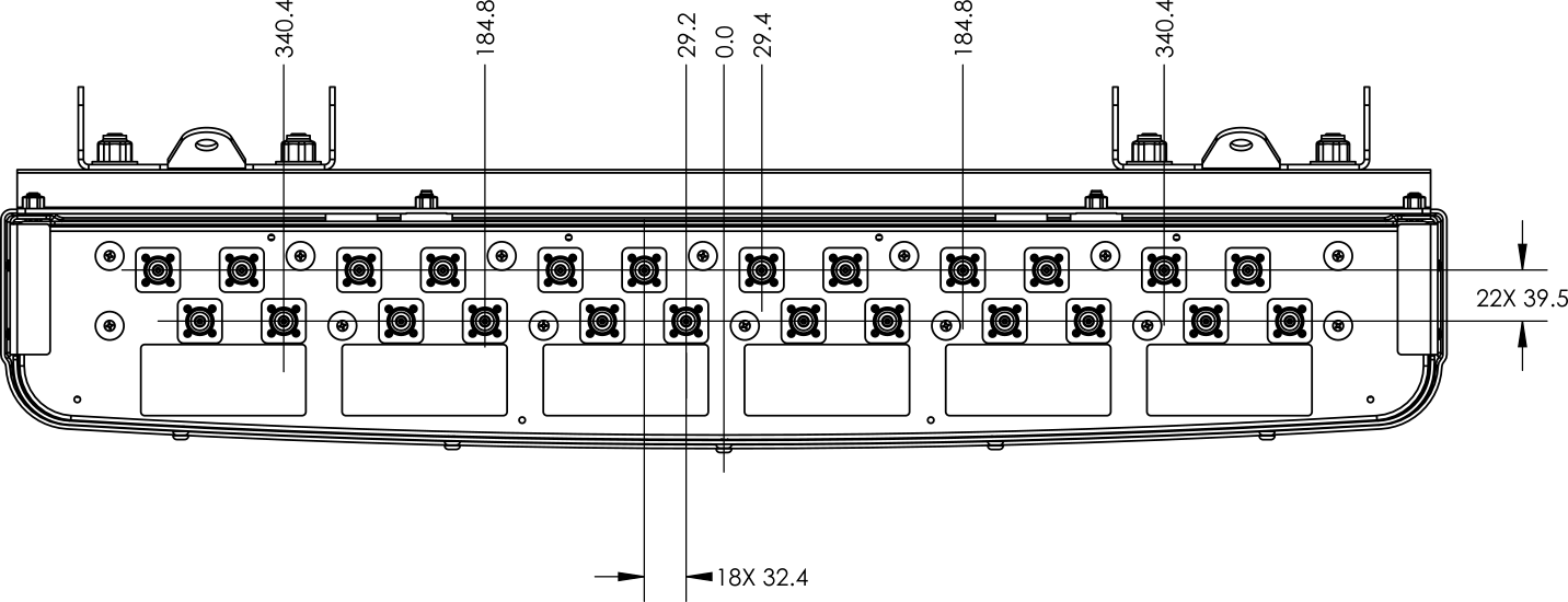 PI MBM6FU3B Connector spacing